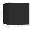 vidaXL Meubles TV muraux 8 pcs Noir 30,5x30x30 cm