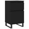 vidaXL Buffets 2 pcs noir 40x35x70 cm bois d’ingénierie