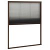 vidaXL Moustiquaire pliss&eacute;e pour fen&ecirc;tre Aluminium Marron 60x80 cm