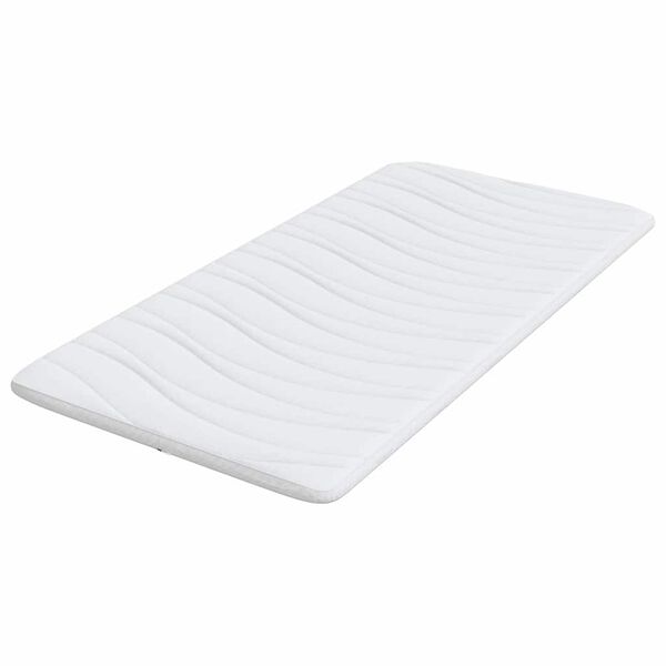 vidaXL Surmatelas Blanc 120 x 200 cm Tissu en Tricot