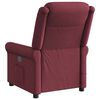 vidaXL Fauteuil de massage inclinable Rouge bordeaux Tissu