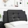 vidaXL Coussin de tête de lit Zadar noir 100 cm similicuir