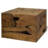 vidaXL Table basse 50x50x35 cm Teck v&eacute;ritable Marron
