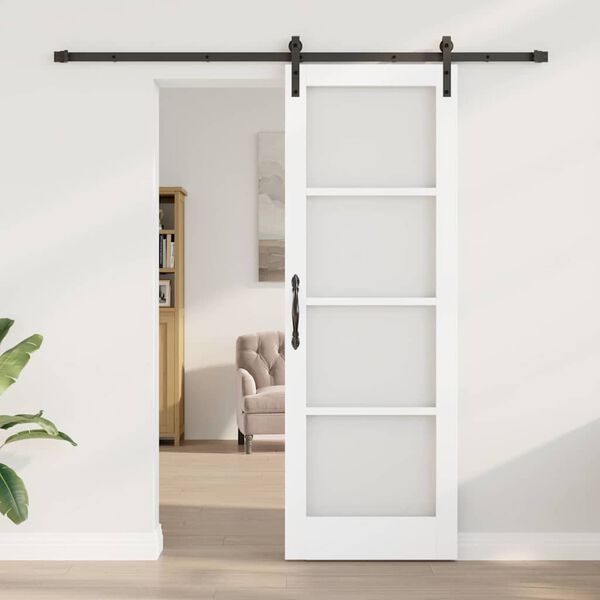 vidaXL Porte coulissante ORKDAL Blanc 73,5 x 211 cm