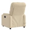 vidaXL Fauteuil inclinable de massage crème tissu