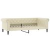 vidaXL Lit de jour sans matelas cr&egrave;me 90x200 cm similicuir