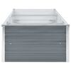 vidaXL Lit sur&eacute;lev&eacute; de jardin Acier galvanis&eacute; 240x80x45 cm Gris
