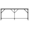 vidaXL Table console noir 180x23x75 cm bois d'ingénierie