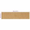 vidaXL Tapis de surface Rectangulaire Marron 80 x 400 cm Jute