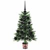 vidaXL Sapin de Noël avec 150 LED avec support Vert 65 cm PE