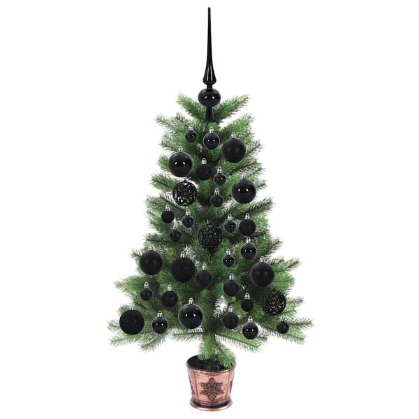 vidaXL Sapin de Noël avec 150 LED avec support Vert 65 cm PE