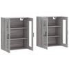 vidaXL Armoires murales 2 pcs sonoma gris bois d'ing&eacute;nierie
