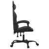 vidaXL Chaise de jeu Noir Similicuir