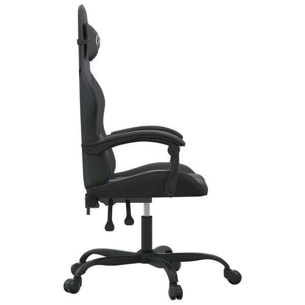 vidaXL Chaise de jeu Noir Similicuir