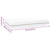 vidaXL Coussin de sommeil Uni Blanc 70 x 40 x 14 cm Mousse de Gel