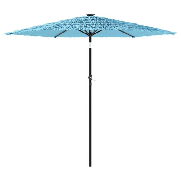 vidaXL Parasol de jardin avec mât en acier bleu 223x223x213 cm