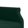 vidaXL Canapé-lit en forme de L vert foncé 271x140x70 cm velours