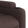 vidaXL Fauteuil de massage inclinable Marron fonc&eacute; Tissu