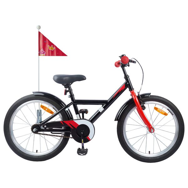 vidaXL V&eacute;lo pour Enfants 18 Pouces pour les 5-7 ans Noir