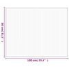 vidaXL Tapis rectangulaire marron fonc&eacute; 80x100 cm bambou