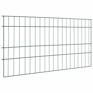 vidaXL Ensemble de cl&ocirc;ture de jardin 5 pcs Vert 100 x 50 cm Acier