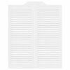 vidaXL Portes battantes &agrave; persiennes 2 paires blanc 100x80 cm