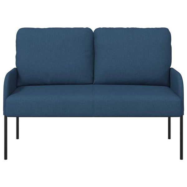 vidaXL Canap&eacute;s avec coussin 110cm Bleu Contreplaqu&eacute;