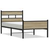 vidaXL Cadre de lit sans matelas ch&ecirc;ne sonoma 100x200 cm