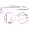 vidaXL Cadre d'auvent Blanc 300 x 250 cm Aluminium