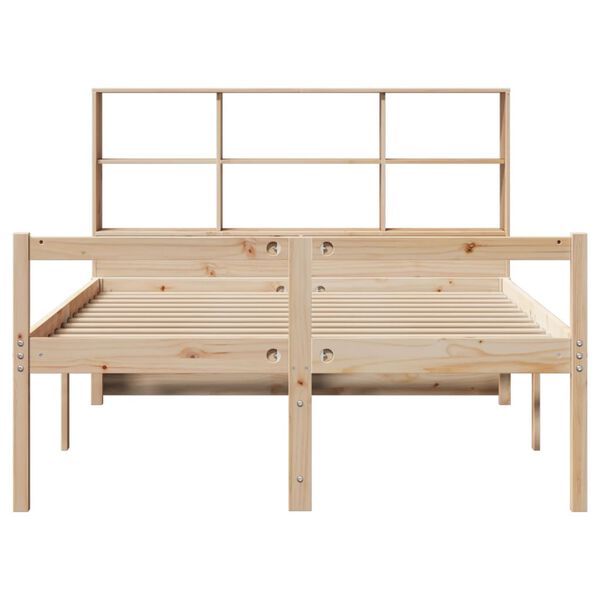 vidaXL Lit biblioth&egrave;que sans matelas 160x200 cm bois massif de pin