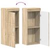 vidaXL Armoire murale de salle de bain avec &eacute;tag&egrave;re TULUM Ch&ecirc;ne Sonoma