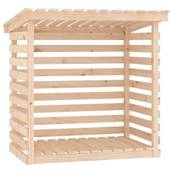 vidaXL Support pour bois de chauffage 108x73x108 cm Bois de pin