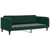 vidaXL Lit de jour avec matelas vert foncé 100x200 cm velours