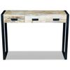 vidaXL Table console avec 3 tiroirs bois de manguier 110x35x78 cm