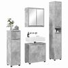 vidaXL Ensemble de mobilier de salle de bain 4 pcs Gris b&eacute;ton