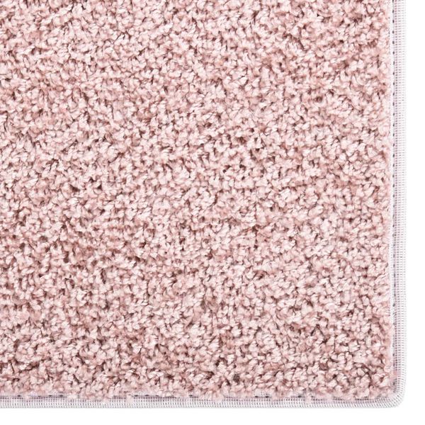 vidaXL Tapis &agrave; poils souples antid&eacute;rapant 57x150 cm Rose