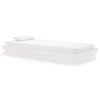 vidaXL Cadre de lit Blanc Bois massif 90x200 cm