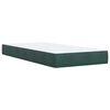 vidaXL Sommier &agrave; lattes de lit avec matelas Vert fonc&eacute; 90x190 cm