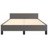vidaXL Cadre de lit sans matelas gris 120x190 cm similicuir
