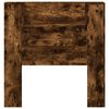 vidaXL Tête de lit Chêne fumé 100 x 16,5 x 103,5 cm Bois d'ingénierie