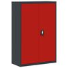 vidaXL Classeur anthracite et rouge 90x40x140 cm acier