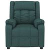 vidaXL Fauteuil inclinable &eacute;lectrique Vert fonc&eacute; Tissu