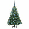 vidaXL Sapin de No&euml;l artificiel avec 150 LED Vert 120 cm PE et PVC