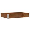 vidaXL Collier de palette marron 120x80 cm bois de pin solide