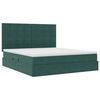 vidaXL Lit avec rangement et matelas Vert fonc&eacute; 180 x 200 cm Velours