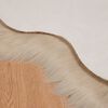 vidaXL Tapis en fausse Tafalla Beige 80 x 120 cm Polyester