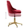 vidaXL Chaises &agrave; manger pivotantes lot de 6 rouge bordeaux velours