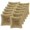 vidaXL Coussin avec oreiller HEERLEN 12 pi&egrave;ces Gris clair Fleece PV