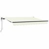 vidaXL Auvent r&eacute;tractable Cr&egrave;me 250 x 200 cm tissu