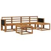 vidaXL Ensemble de canap&eacute;s d'ext&eacute;rieur 6 pcs Naturel